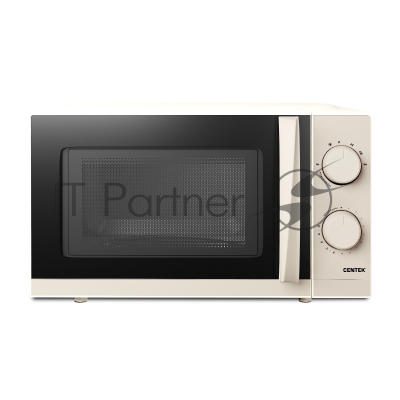 Микроволновая печь Centek CT-1571 бежевый, 20 л, 700 Вт, переключатели - поворотный механизм