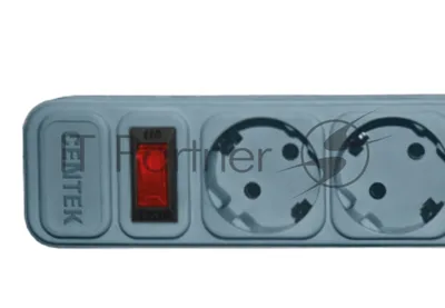 Сетевой фильтр Centek СТ-8900-5-1,8 Gray (серый) 5 розеток, 1,8 м, ДВОЙНАЯ ЗАЩИТА, макс до 2200 Вт