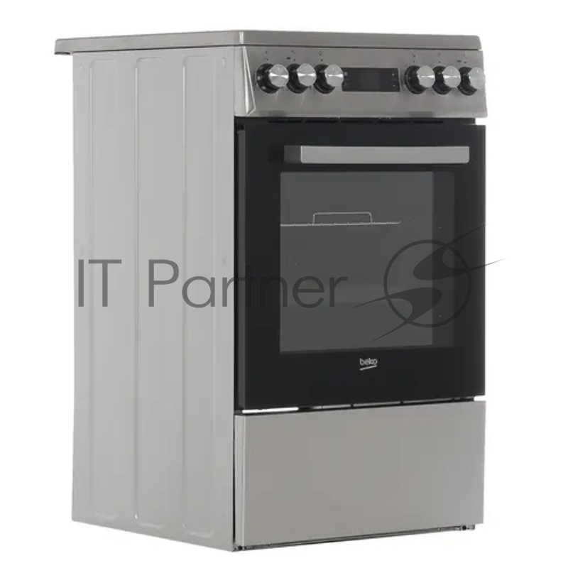 Плита электрическая Beko FSM57300GX черный, конфорок 4 шт, духовка 55 л, 50 см x 85 см x 60 см