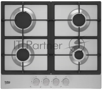 Газовая варочная поверхность Beko HIAG 64225 SX, 4 конфорки, нержавеющая сталь, 7400 Вт