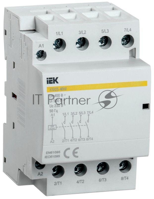 Контактор модульный КМ25-40М AC/DC IEK MKK21-25-40 IEK