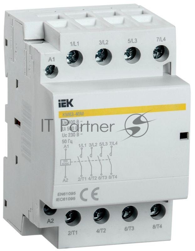Контактор модульный КМ63-40М AC/DC IEK MKK21-63-40 IEK