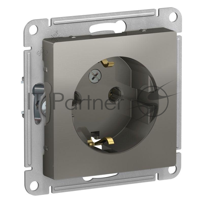 Розетка с/з, 16А, механизм ATN000943 Schneider Electric Сталь