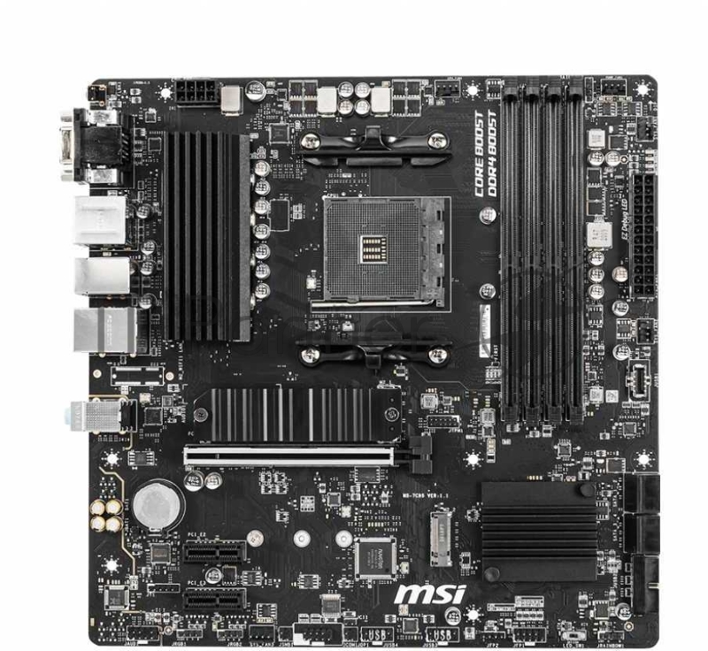 Материнская плата MSI B550M PRO-VDH, AM4, AMD B550, 4xDDR4, 4xSATA, 2xM.2, 1xPCIe 4.0 x16, DisplayPort, HDMI, D-Sub, 1x1Gb LAN, 3x3.5 мм, 7.1, microATX