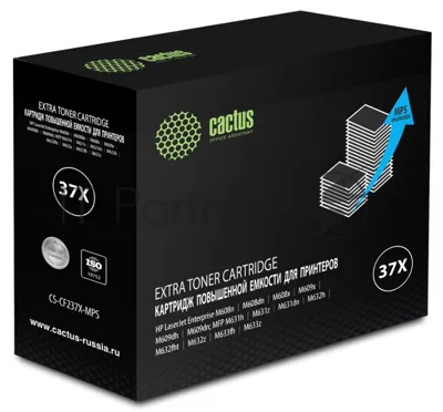 Картридж лазерный Cactus CS-CF237X-MPS черный (50000 стр.) для HP LJ M608n/M608dn/M609x/M631h/M631z/M632h