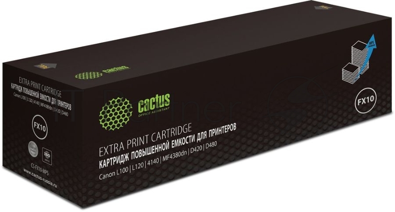 Картридж лазерный Cactus CS-FX10-MPS черный (3000 стр.) для Canon L100/L120/4140/MF4380dn/D420/D480