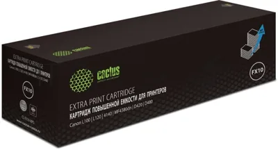 Картридж лазерный Cactus CS-FX10-MPS черный (3000 стр.) для Canon L100/L120/4140/MF4380dn/D420/D480
