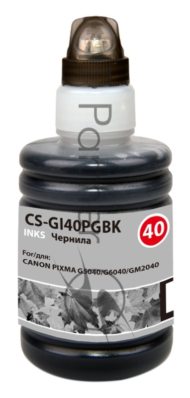 Чернила Cactus CS-GI40PGbK черный140мл для Canon Pixma G5040/G6040/GM2040