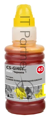 Чернила Cactus CS-GI40Y желтый 70мл для Canon Pixma G5040/G6040/GM2040