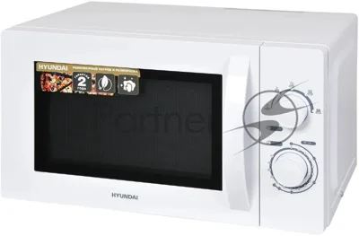 Микроволновая печь Hyundai HYM-M2059 белый, 20 л, 700 Вт, переключатели - поворотный механизм