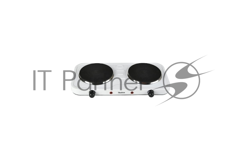 Плита настольная электрическая Blackton Bt HP217W белый, 2 кВт, ТЭН, конфорки - 2, эмаль, поворотные переключатели
