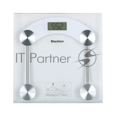Весы напольные Blackton Bt BS1011, Электронные, До 180 кг, Пластик/Закаленное стекло, Прорезиненные ножки, Автоматическое включение/отключение