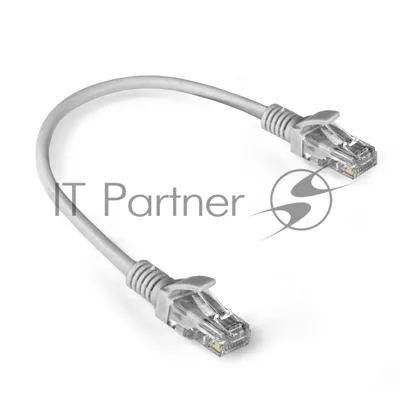 Патч-корд ExeGate EX286375RUS UTP-RJ45-RJ45-5e-0,3M-LSZH-GY, UTP, cat.5e, LSZH, 0.3м, серый