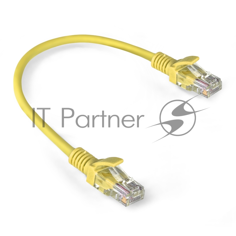 Патч-корд ExeGate EX286374RUS UTP-RJ45-RJ45-5e-0,3M-LSZH-YL, UTP, cat.5e, LSZH, 0.3м, желтый