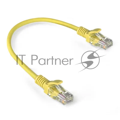 Патч-корд ExeGate EX286374RUS UTP-RJ45-RJ45-5e-0,3M-LSZH-YL, UTP, cat.5e, LSZH, 0.3м, желтый