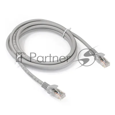 Патч-корд ExeGate EX286383RUS UTP-RJ45-RJ45-5e-2M-LSZH-GY, UTP, cat.5e, LSZH, 2м, серый