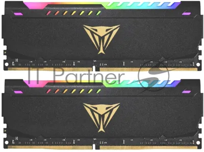 Оперативная память Patriot Viper Steel, DDR4, 16GB (2x8GB), 3600MHz, CL20, DIMM, с радиатором, RGB, черный