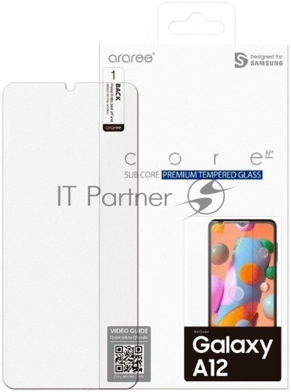 Защитное стекло для экрана Samsung araree by KDLAB для Samsung Galaxy A12 прозрачная 1шт. (GP-TTA125KDATR)