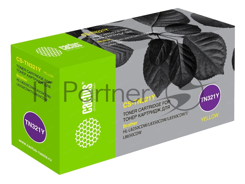 Картридж лазерный Cactus СS-TN321Y желтый (1500 стр.) для Brother HL-L8250CDN/MFC-L8650CDW