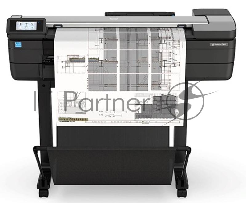 Плоттер струйный HP DesignJet T830 MFP (F9A28D), A1, 24", цветной, печ. A1 за 26 сек., 610 мм, 2400x1200 dpi, Wi-Fi, USB 2.0, Ethernet