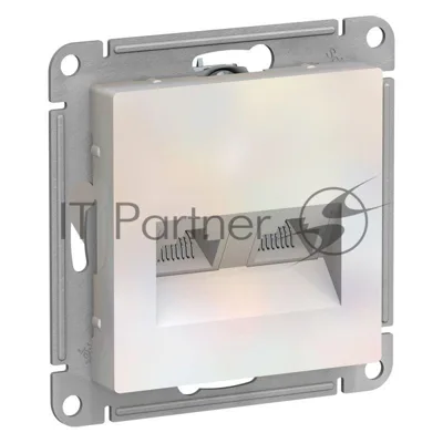 Розетка компьютерная двойная RJ45+RJ45, кат.5E, механизм ATN000485 Schneider Electric Жемчуг
