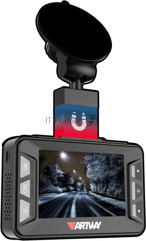 Видеорегистратор с радар-детектором Artway MD-108 GPS черный