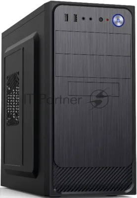 Компьютерный корпус с блоком питания Foxline 450Вт. Сase Forza mATX, 450W, 2xUSB 2.0, Black, w/o FAN, 12 см fan PSU, power cord