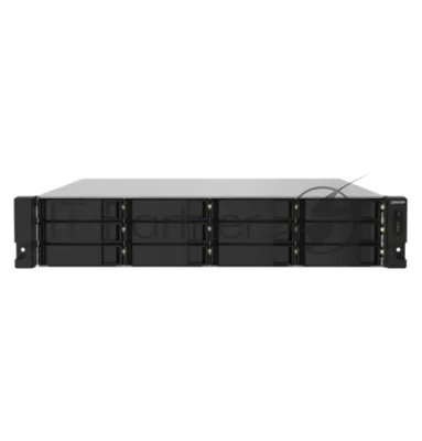 Сетевое хранилище без дисков SMB QNAP TS-1232PXU-RP-4G 12-Bay quad-core 64-bit AL324 1.7 GHz rackmount NAS with 250W redundant PSU, 4Gb DDR4 UDIMM RAM (max 1x16GB), SATA 6Gb/s, 2x 10GbE SFP+ LAN, 2x2.5 GbE LAN, 1x PCIe Gen2 x2 slot. W/o RAIL-B02