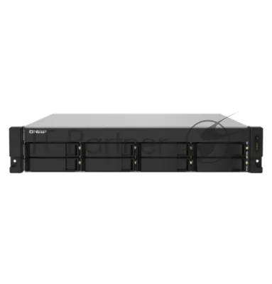 Сетевое хранилище без дисков SMB QNAP TS-832PXU-4G 8-Bay AL324 quad-core 1.7 GHz 2U rackmount NAS, 4Gb DDR4 UDIMM RAM (max 1x16Gb), SATA 6Gb/s, 2x 10GbE SFP+ LAN, 2x2.5 GbE LAN, 1x PCIe Gen2 x2 slot. W/o RAIL-B02