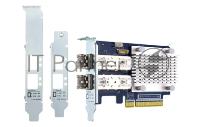 Сетевая карта QNAP QXP-16G2FC Dual-port Fiber Channel adapter, 2 x 16 Gb/s SFP +, PCIe Gen3 x8. For QTS OS ONLY
