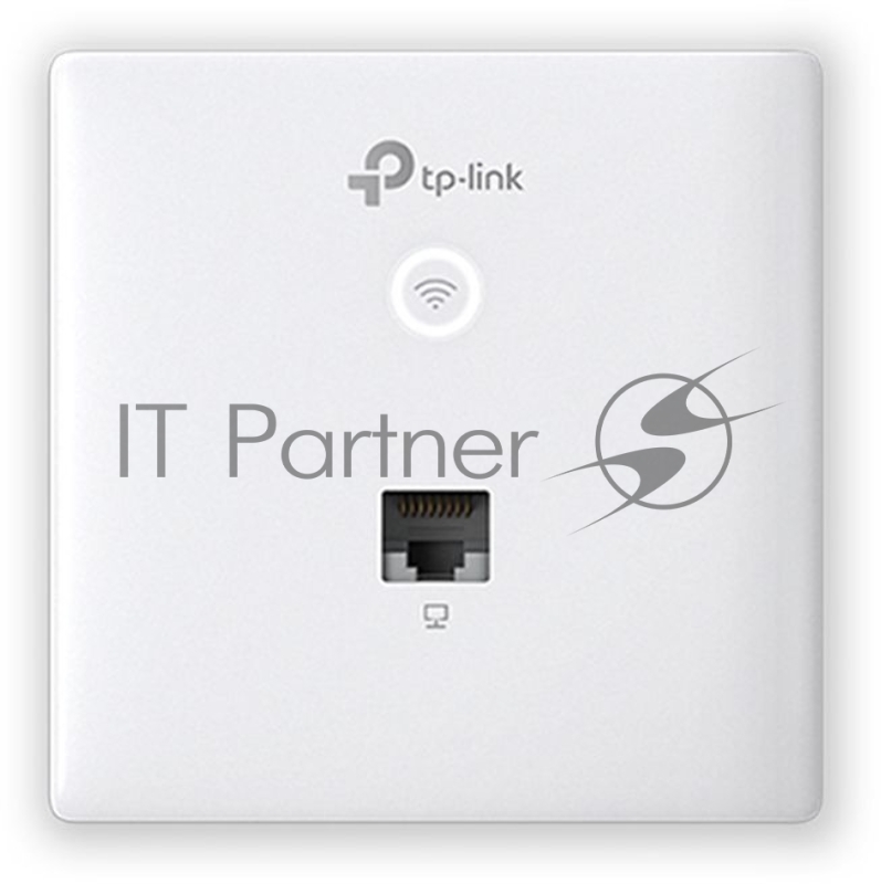 Точка доступа TP-Link Omada AC1200 wireless MU-MIMO Gigabit wall-plate Access Point, 1 Gigabit downlink port, 1 gigabit uplink port, 802.3af/at PoE in, wall plate mounting, support standalone mode and controlled by Omada SDN controller (Software/hardware/Cloud)