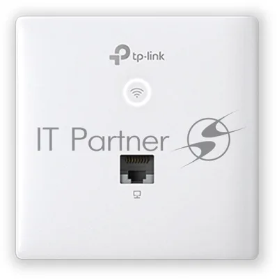 Точка доступа TP-Link Omada AC1200 wireless MU-MIMO Gigabit wall-plate Access Point, 1 Gigabit downlink port, 1 gigabit uplink port, 802.3af/at PoE in, wall plate mounting, support standalone mode and controlled by Omada SDN controller (Software/hardware/Cloud)