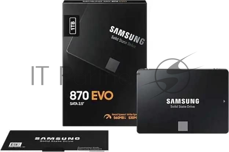 Накопитель SSD Samsung 870 EVO, 1Tb, SATA III, 2.5", R/W 560/530