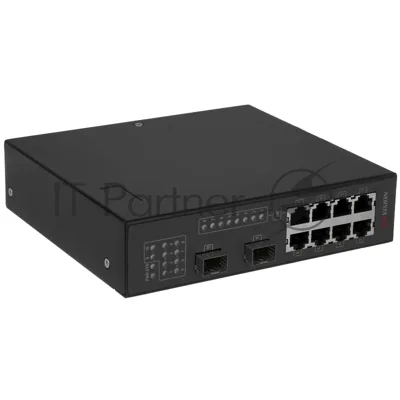 Коммутатор Hikvision DS-3T0310P, 8×100 Мбит/с PoE+ + 2×1 Гбит/с SFP, неуправляемый