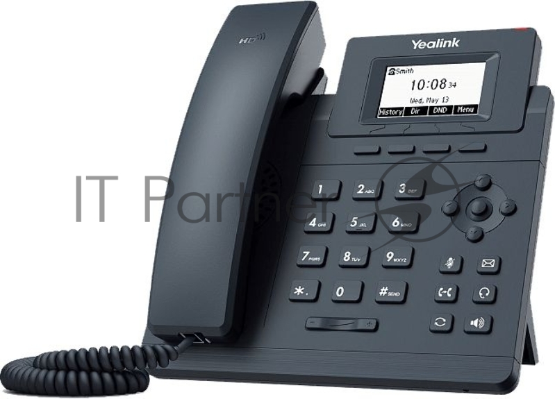Телефон SIP Yealink SIP-T30P комплект без БП черный