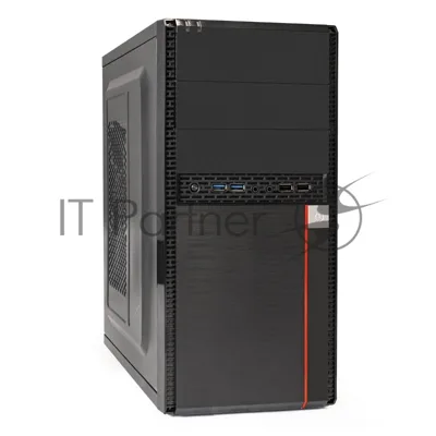 Компьютерный корпус Minitower ExeGate BA-204U (mATX, без БП, 2хUSB+2хUSB 3.0, аудио, черный)
