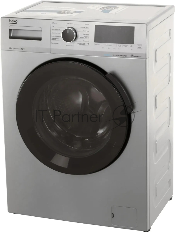 Стиральная машина Beko WSPE6H616S серебристый, загрузка фронтальная 6,5 кг, 1200 об/мин., класс: А++
