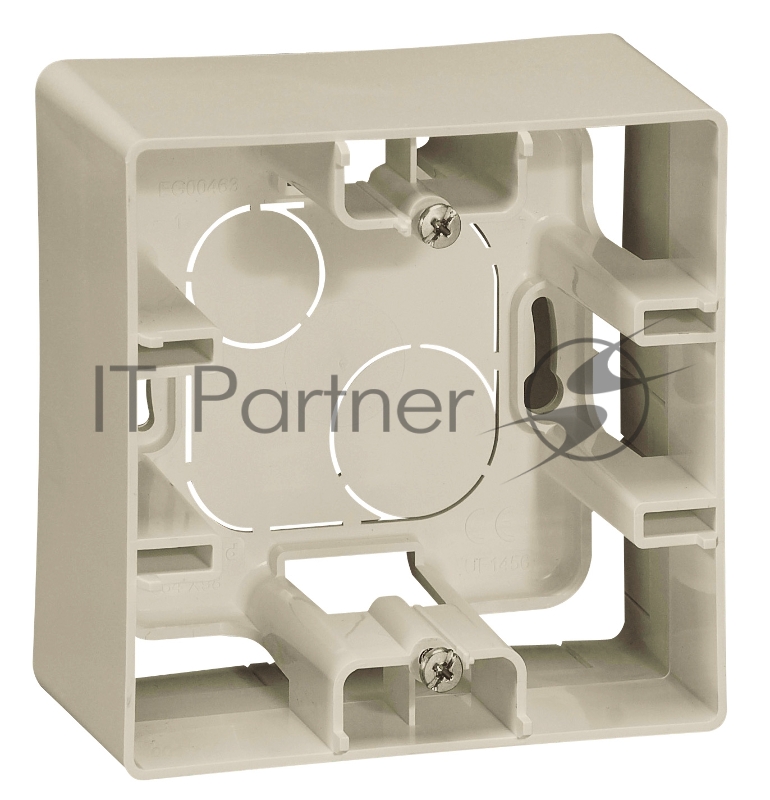 Legrand 672520 Коробка накладного монтажа - 1 пост - Etika - слоновая кость