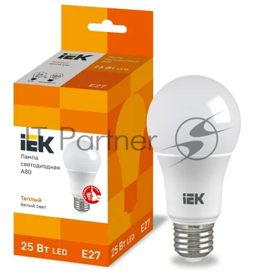 Лампа cветодиодная LED A80 шар 25Вт 230В 3000К E27 Iek LLE-A80-25-230-30-E27