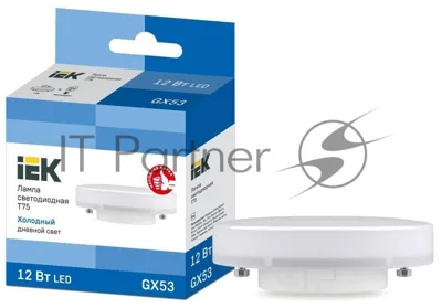 Лампа светодиодная IEK LLE-T80-12-230-65-GX53 ECO T75 таблетка 12Вт 230В 6500К GX53