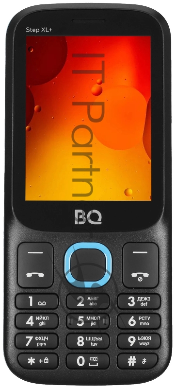 Мобильный телефон BQ 2820 Step XL+ черный/синий