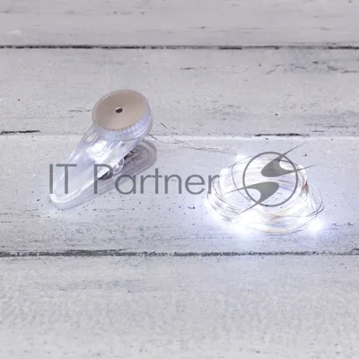 Гирлянда Neon-night "Роса" с прищепкой 3 м, 30 LED, белое свечение, 2хCR2032 в комплекте