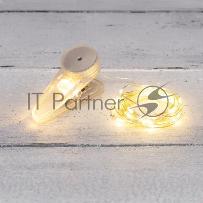 Гирлянда Neon-night "Роса" с прищепкой 3 м, 30 LED, теплое белое свечение, 2хCR2032 в комплекте