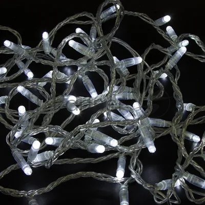 Гирлянда Neon-night Нить 10 м, 200 LED, прозрачный ПВХ, цвет свечения белый с эффектом мерцания (каждый 5-й)