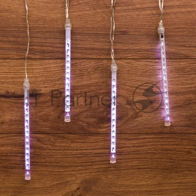Гирлянда Neon-night "Тающие сосульки" светодиодная, 4 шт х 20 см, шаг 50 см, 230В (с трансформатором) белые светодиоды