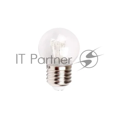 Лампа накаливания шар Neon-night e27 6 LED Ø45мм - синяя, прозрачная колба, эффект лампы накаливания