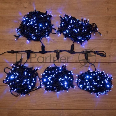 Гирлянда Neon-night LED ClipLight 24V, 5 нитей по 20 метров, цвет диодов синий