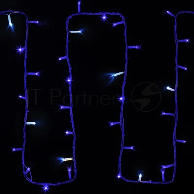 Гирлянда Neon-night "Дюраплей LED" 20м 200 LED белый каучук, мерцающий "Flashing" (каждый 5-й диод), Синяя