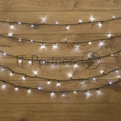 Гирлянда Neon-night "Твинкл Лайт" 15 м, темно-зеленый ПВХ, 120 LED, белый