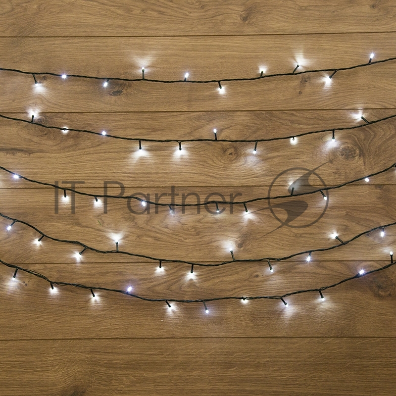 Гирлянда Neon-night "Твинкл Лайт" 4 м, темно-зеленый ПВХ, 25 LED, белый